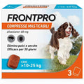 FRONTPRO Hunde 10-25 kg – 3 Kautabletten gegen Parasiten mit Afoxolaner 68 mg gegen Flöhe, Zecken, Eier und Larven