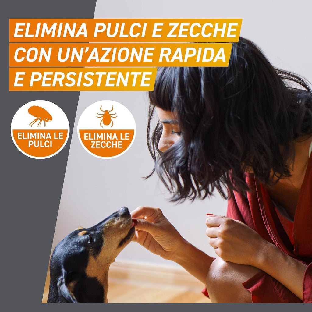 FRONTPRO Hunde 10-25 kg – 3 Kautabletten gegen Parasiten mit Afoxolaner 68 mg gegen Flöhe, Zecken, Eier und Larven