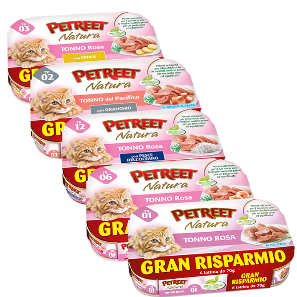 Petreet Natura Cat Maxi Vorrat 6x70 gr